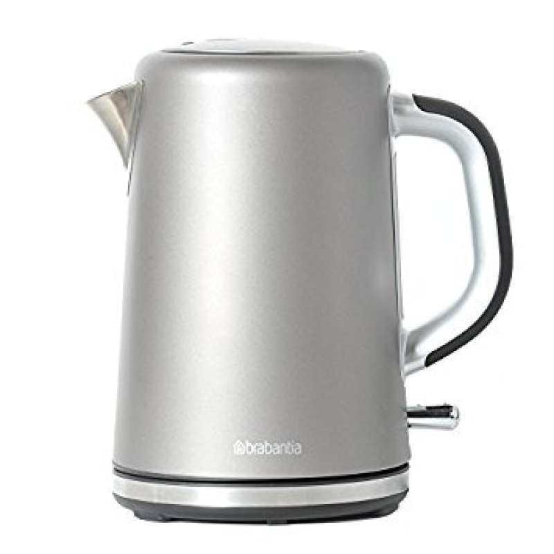 Brabantia Soft Grip Brushed Stainless Steel Platinum Kettle - Ebuyer