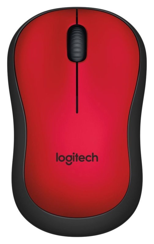 Logitech M220 Ambidextrous Wireless Silent Mouse (Optical Laser, USB for Windows/Mac/Chrome OS/Linux) - RED