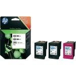 HP 300 Multi-pack 2x Black, 1x Tri-Colour Original Ink Cartridge - Standard Yield 200 Pages/165 Page - SD518AE