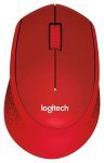Logitech M330 Silent Plus Wireless Mouse - Red