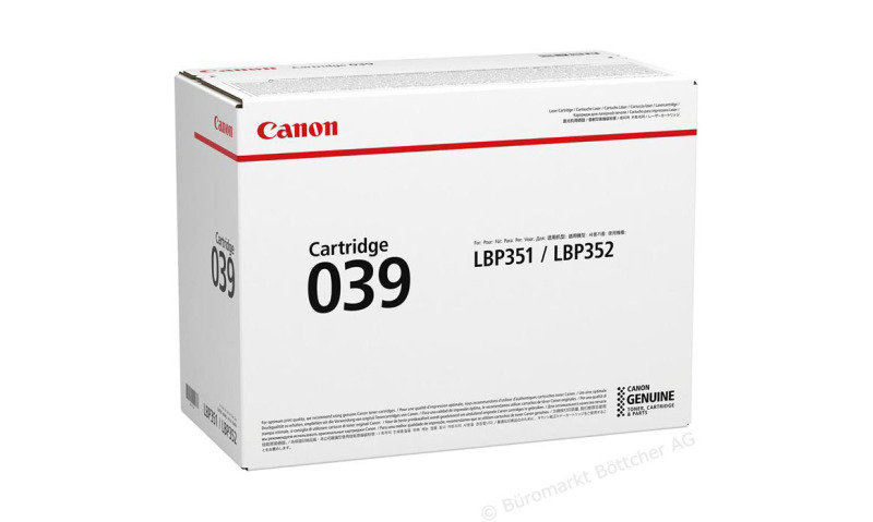 Canon 039 Black Toner Cartridge