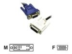 C2G, DVI-A Male to HD15 VGA Female Analogue Extension Cable, 2m