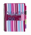 Pukka Pad A4 Project Book Hardback Asst - 3 Pack