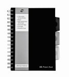 Pukka Pads A5 Project Book - Black - Pack of 3