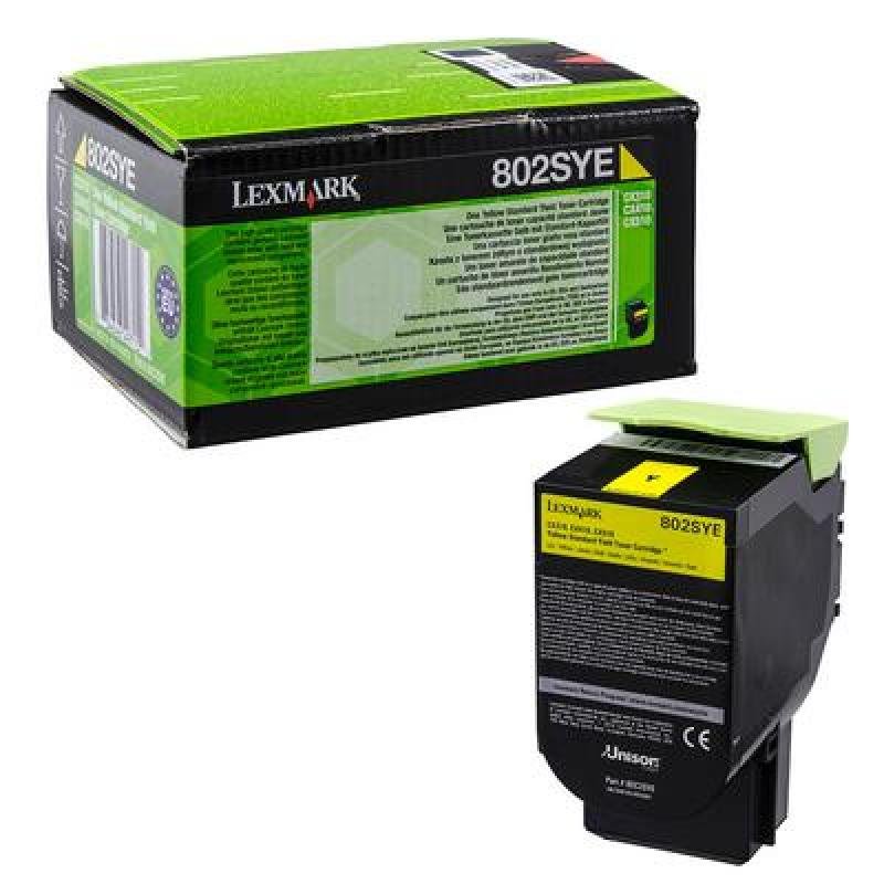 Lexmark 802SYE 2K Yellow Corporate Toner Cartridge