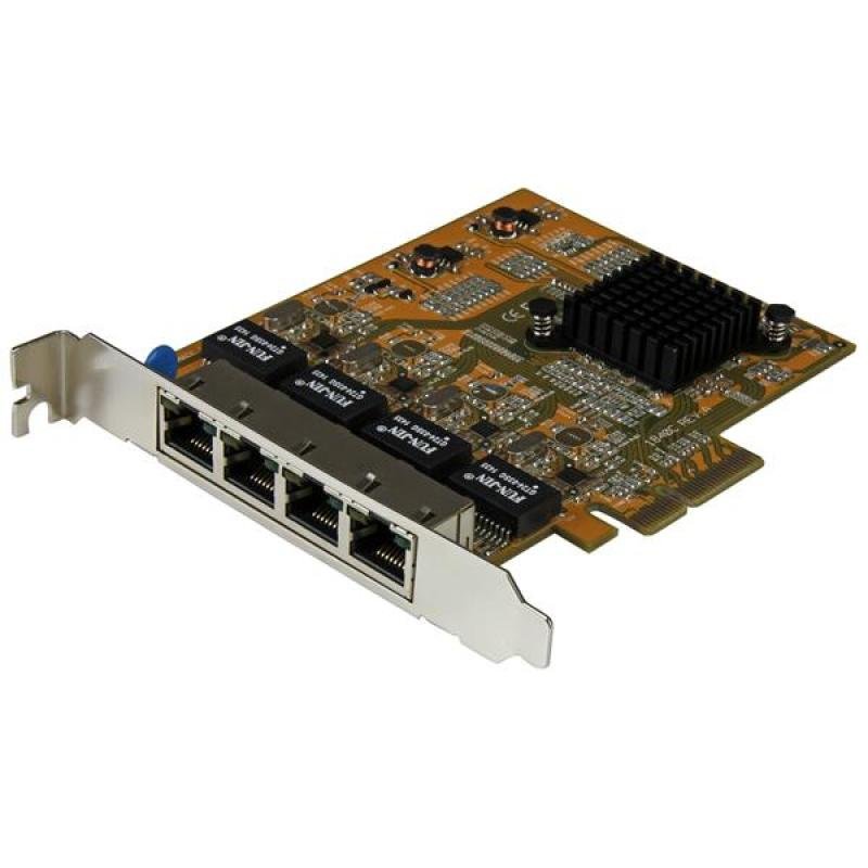 StarTech.com 4 Port PCIe Network Card - Realtek Chip - Quad Port NIC