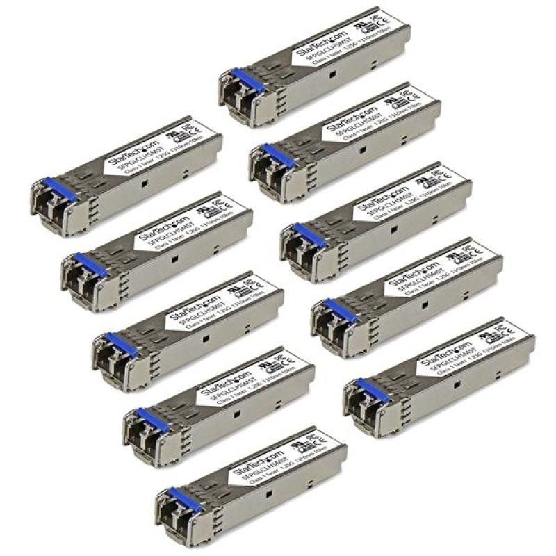 Startech.com Gigabit Fiber SFP Transceiver Module SM/MM LC 10 Pack