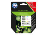 HP 932XL/933XL High Yield Black and C/M/Y Color Ink Cartridges Value Combo Pack - CB316EE