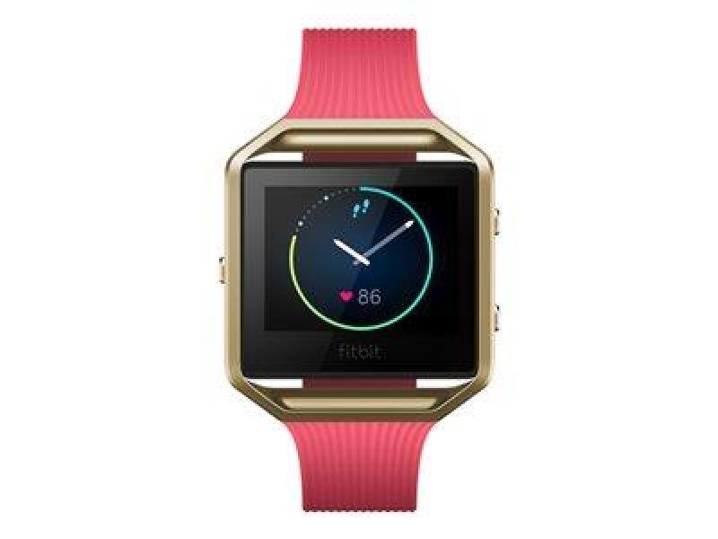 fitbit blaze pink and gold band