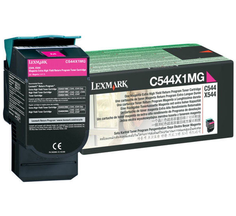 Lexmark C544X1MG Extra HY Magenta Toner Cartrid