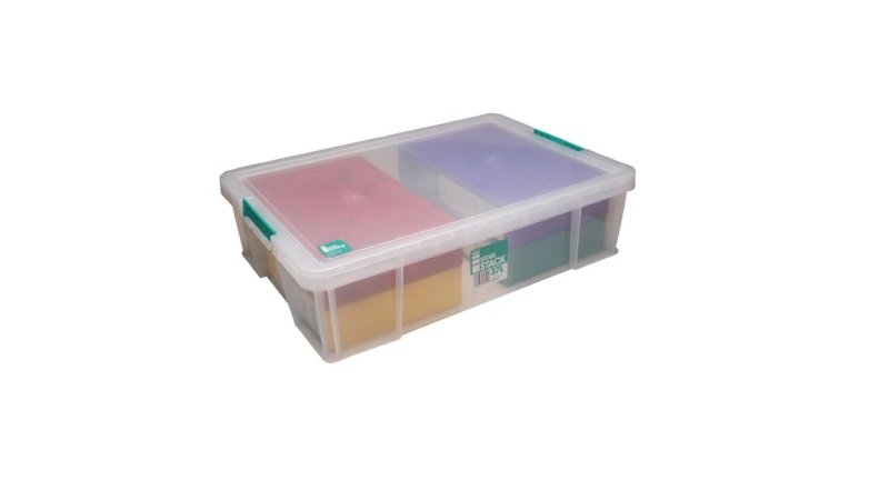 Form Xago Heavy duty Clear 94L Plastic Stackable Storage box