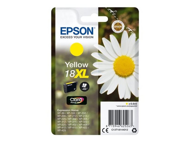 Epson 18XL Yellow Inkjet Cartridges