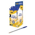 Bic Cristal Medium Ballpoint Blue Pen - 50 Pack