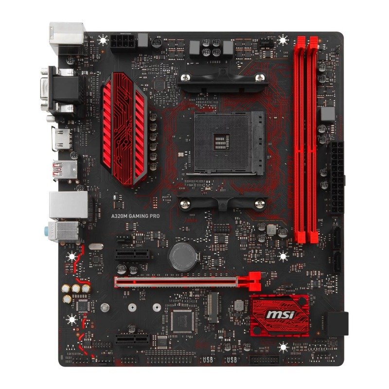 MSI AMD A320M GAMING PRO AM4 MicroATX Motherboard | Ebuyer.com
