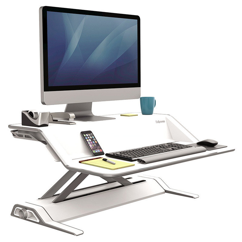 Fellowes Lotus Sit Stand Workstn Wh