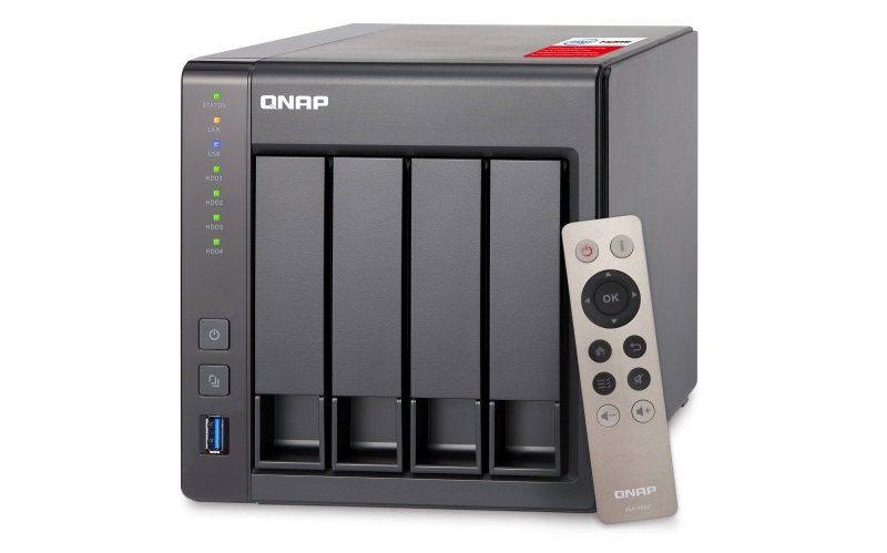 QNAP TS-451+-8G 16TB (4 x 4TB WD RED) 4 Bay NAS Unit with 8GB RAM