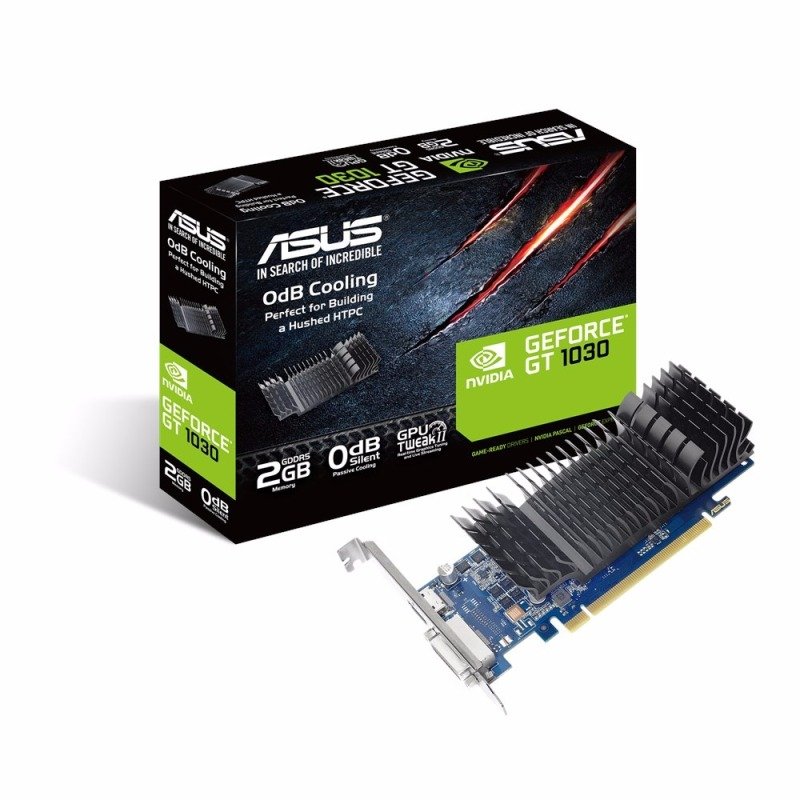 ASUS NVIDIA GeForce GT 1030 Passive Graphics Card - 2GB