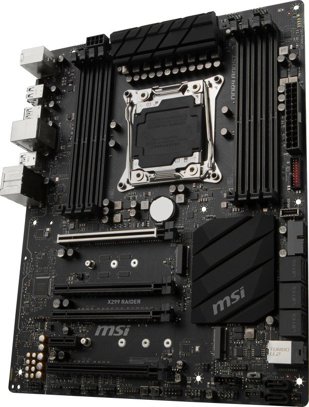 MSI Intel X299 RAIDER Core-X Extreme ATX Motherboard | Ebuyer.com