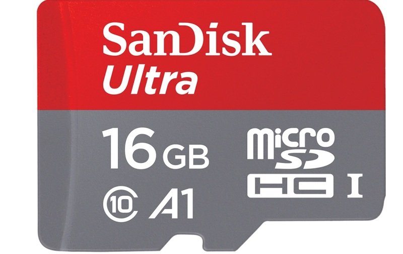 SanDisk 16GB Ultra A1 Micro SD Card with Adapter