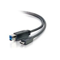 C2G 1m USB 3.1 Gen 1 USB Type C to USB B Cable M/M USB C Cable Black