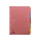 Concord Pastel A4 5-Part Subject Dividers (1 Set of 5 Pack)