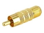 StarTech.com RCA to F Type Coaxial Adapter