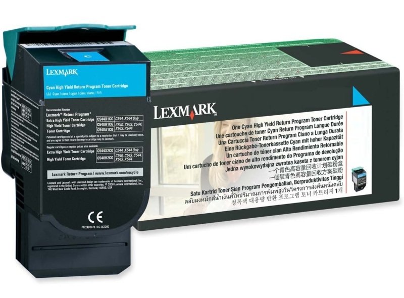 Lexmark 15K Cyan Return Program Toner Cartridge