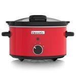 Crock-Pot 3.5L Red Hinged Lid Slow Cooker