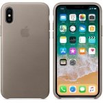 Apple iPhone X Leather Case - Taupe
