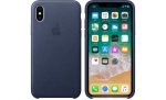 Apple iPhone X Leather Case - Midnight Blue