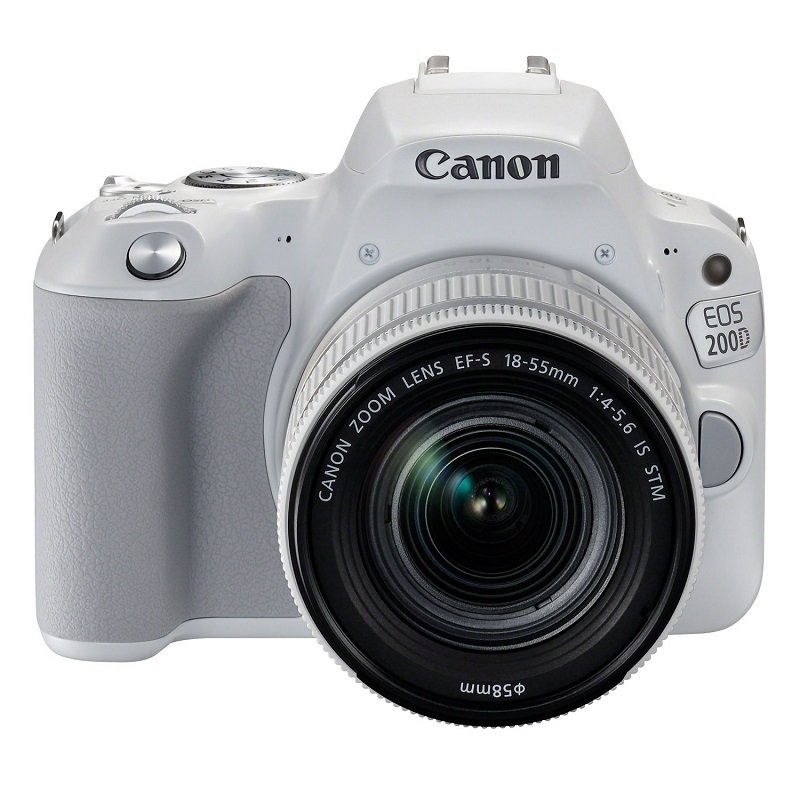 salami spoor blad Canon EOS 200D SLR Camera White18-55mm Silver Lens - Cameras at Ebuyer