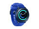 Samsung Gear Sport SM-R600 - 43 mm - blue - smart watch with strap - silicone - blue - 1.2 - L - 4 GB - Wi-Fi, NFC, Bluetooth - 67 g