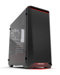 Phanteks Eclipse P400S Glass Midi Tower Case - Noise Dampened Black/Red