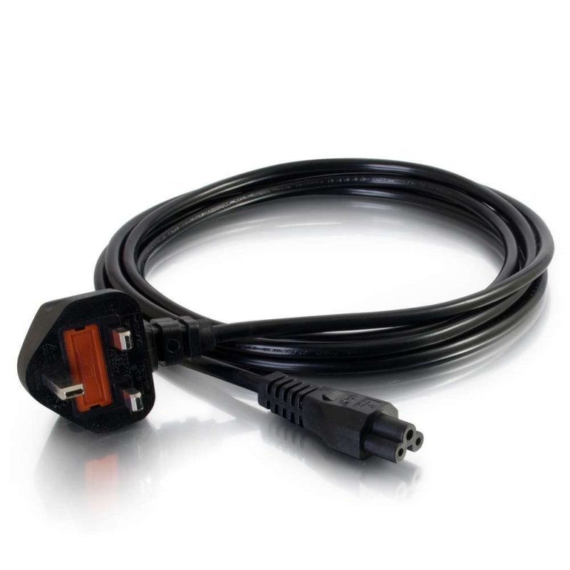 2m UK Laptop Power Cord (BS 1363 to IEC 60320 C5)