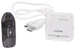 Nedis USB 2.0 SD Card Reader + 4 Port USB Hub Kit inc Mini USB to Std USB Cable