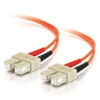 C2G SC-SC 50/125 OM2 Duplex Multimode PVC Fiber Optic Cable (LSZH) - Network cable - SC multi-mode (M) - SC multi-mode (M) - 30 m - fibre optic - 50 / 125 micron - OM2 - halogen-free - orange