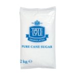 Tate & Lyle Granulated Pure Cane Sugar Bag 2kg