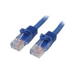 StarTech Cat5e Ethernet Blue Patch Cable- 0.5m