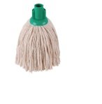 2Work 12oz PY Smooth Socket Mop Green Pack of 10 PJYG1210I