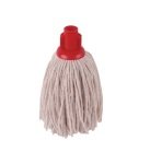 2Work 12oz Twine Rough Socket Mop Red Pack of 10 PJTR1210I
