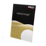 Deflecto (A4 Portrait) Slanted Sign Holder (Clear)