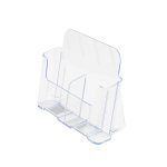 Deflecto (1/3 A4 Portrait) 2 Pocket Low Back 2 Compartment Literature Holder