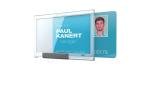 Durable Card Holder Pushbox Mono Transparent 10Pk