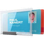 Durable Card Holder Pushbox Duo Transparent 10Pk