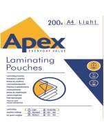 Fellowes Apex A4 Laminating Pouch Light Duty 200PK