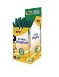 Bic Cristal Medium Ballpoint Green Pen (Pack of 50)