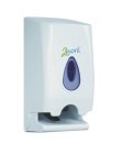 2Work Twin Toilet Roll Dispenser White