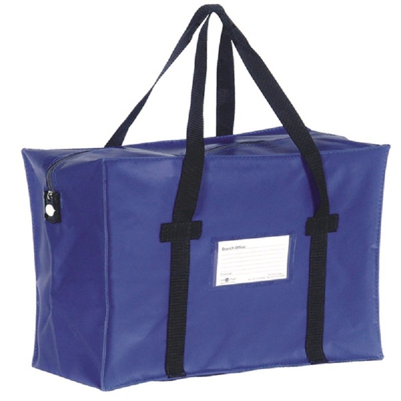 blue holdall bag