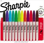 Sharpie Fine Tip Assorted Marker Pen - 12 Pack