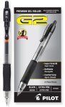 Pilot G205 Gel Ink Retractable Black Pen (Pack of 12)